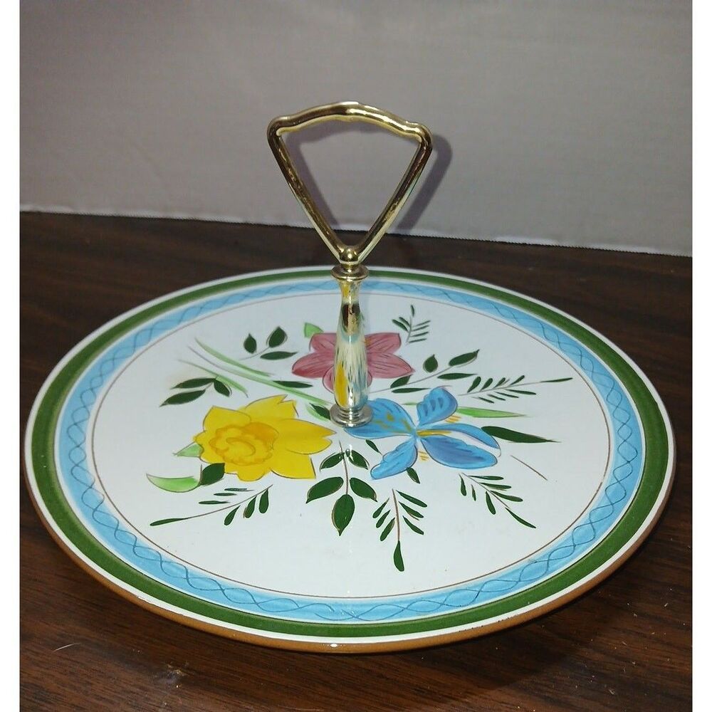 vintage Stangl Pottery tidbit tray in the "Country Garden"